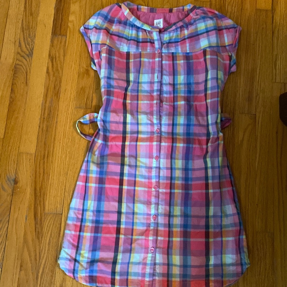 NWT gap madras style plaid dress size xxl